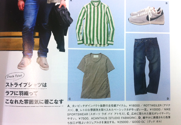 men's FUDGE 8月号掲載