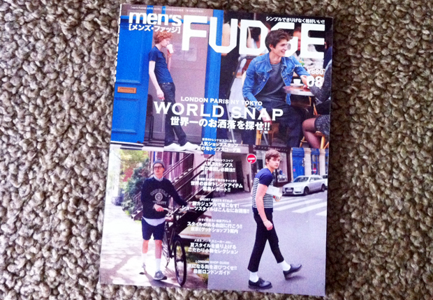 men's FUDGE 8月号掲載