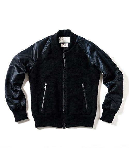 2013AW A.P.C wool army bomber JK MA-1